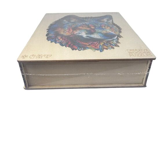 Fearless Wolf Wooden Puzzle 100 Pcs 8.2”x 5.9" - Creative Wooden Puzzles - Picture 2 of 11